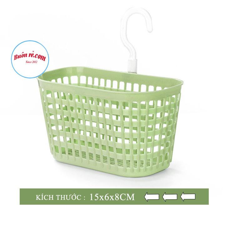 XẢ SỐC Rổ nhựa đựng đồ dùng nhà bếp, nhà tắm có móc treo tiện lợi nhựa Việt Nhật 01441