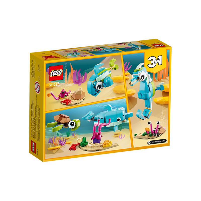 Đồ Chơi LEGO CREATOR Cá Heo Và Rùa 31128 (137 chi tiết)