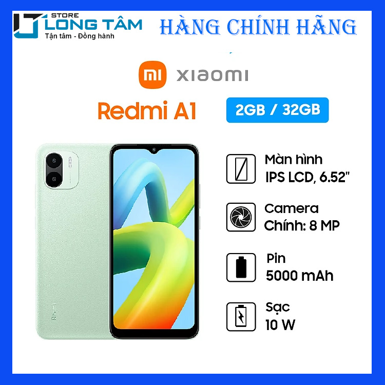 Điện thoại Redmi A1 | Điện thoại cấu hình mạnh - Hàng chính hãng - Giá rẻ