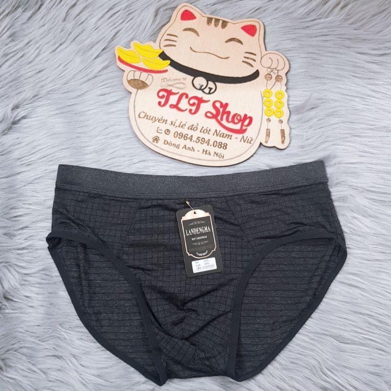 Set 5 Chiếc Quần Sịp Nam Tam Giác Thun Lạnh Thông Hơi Kẻ Mẫu Mới Thấm Hút Thoáng Mát-NEW