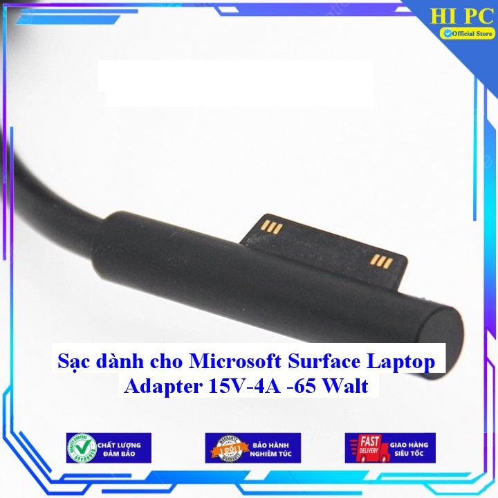 Sạc dành cho Microsoft Surface Laptop Adapter 15V-4A -65 Walt - Kèm Dây nguồn - Hàng Nhập Khẩu