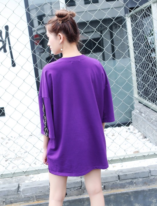 Áo thun oversize thinkin about you Mã: AX3224 - TÍM