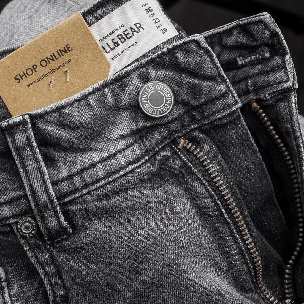Quần jean nam cao cấp màu Xám trơn form slim fit | LASTORE MENSWEAR