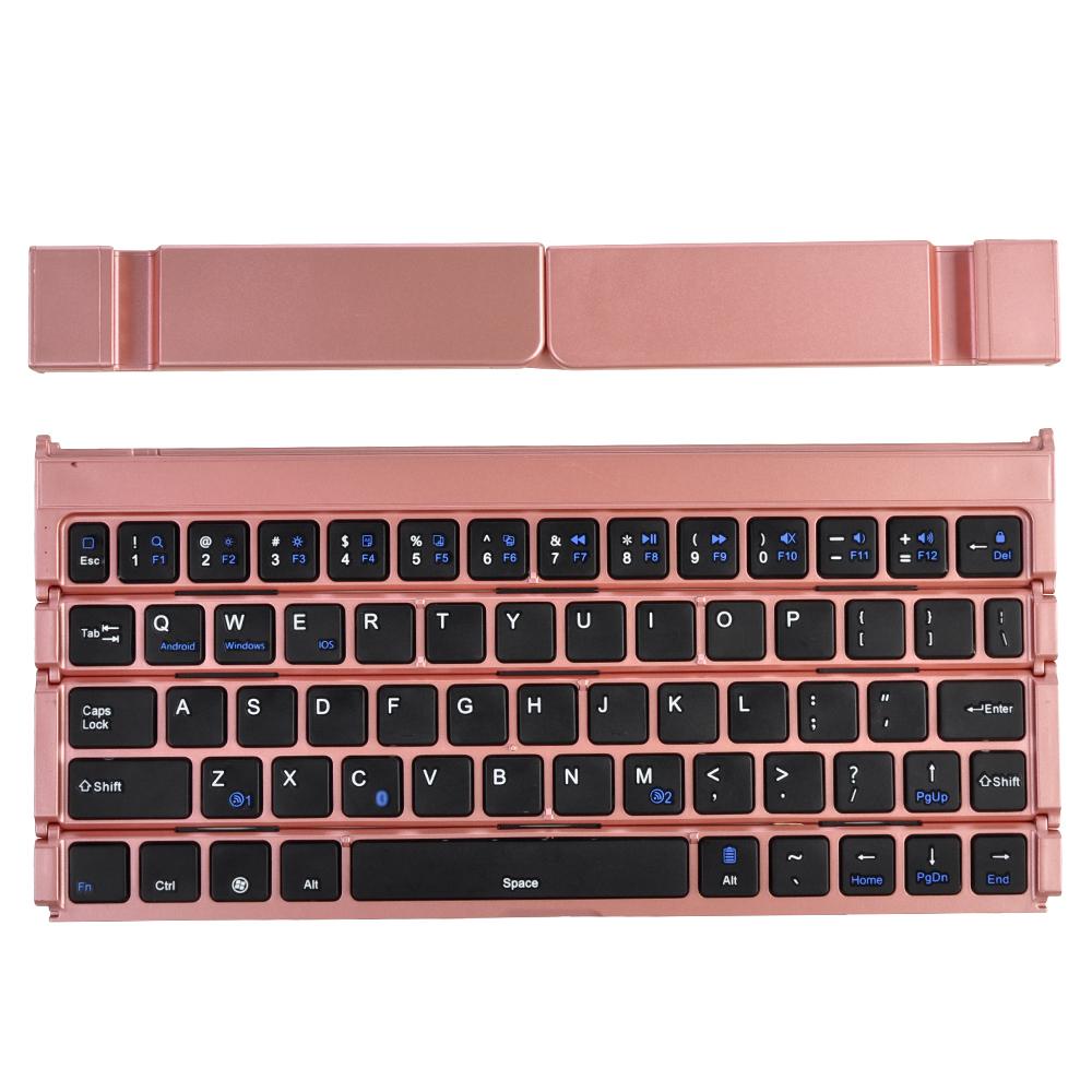 Bàn phím gấp di động mini BK808 có thể gập lại hai kênh cho iOS Android Windows