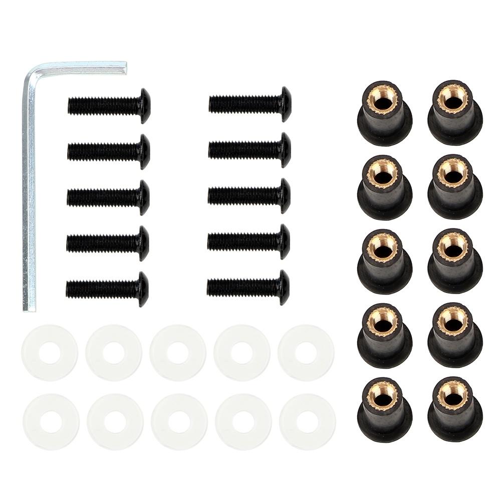 Set 10 ốc vít M5x15mm thay thế cho kính chắn gió xe hơi