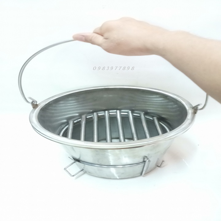 HỌNG LÒ INOX 304 ĐỰNG THAN QUAY GÀ VỊT,HEO.