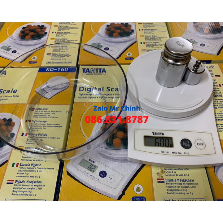 Cân Điện Tử Nhà Bếp 2kg/1g TANITA KD160 Japan