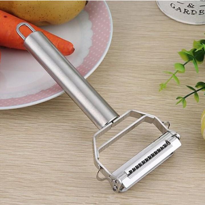 Dao bào inox đa năng 2 lưỡi - double Peeler 18 x 8.2cm