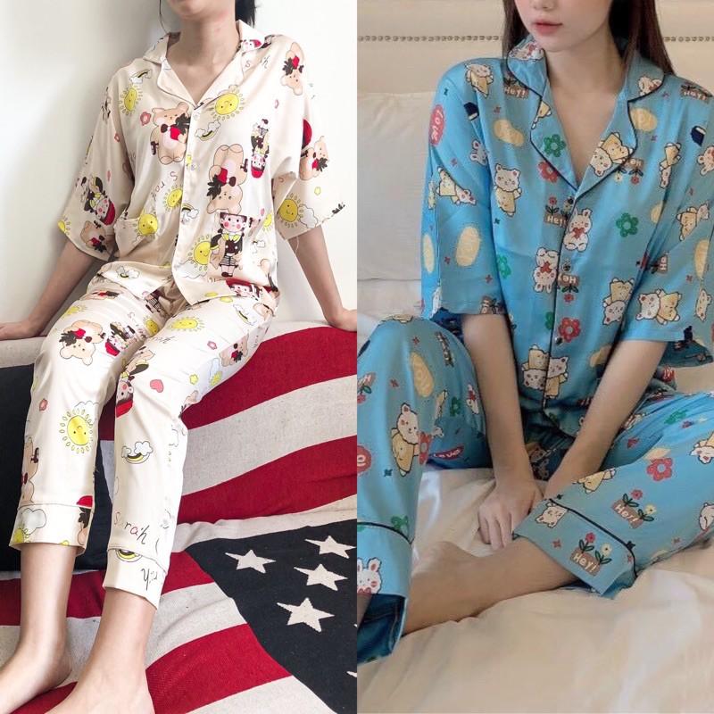 Pijama đồ ngủ hoạ tiết hình gấu