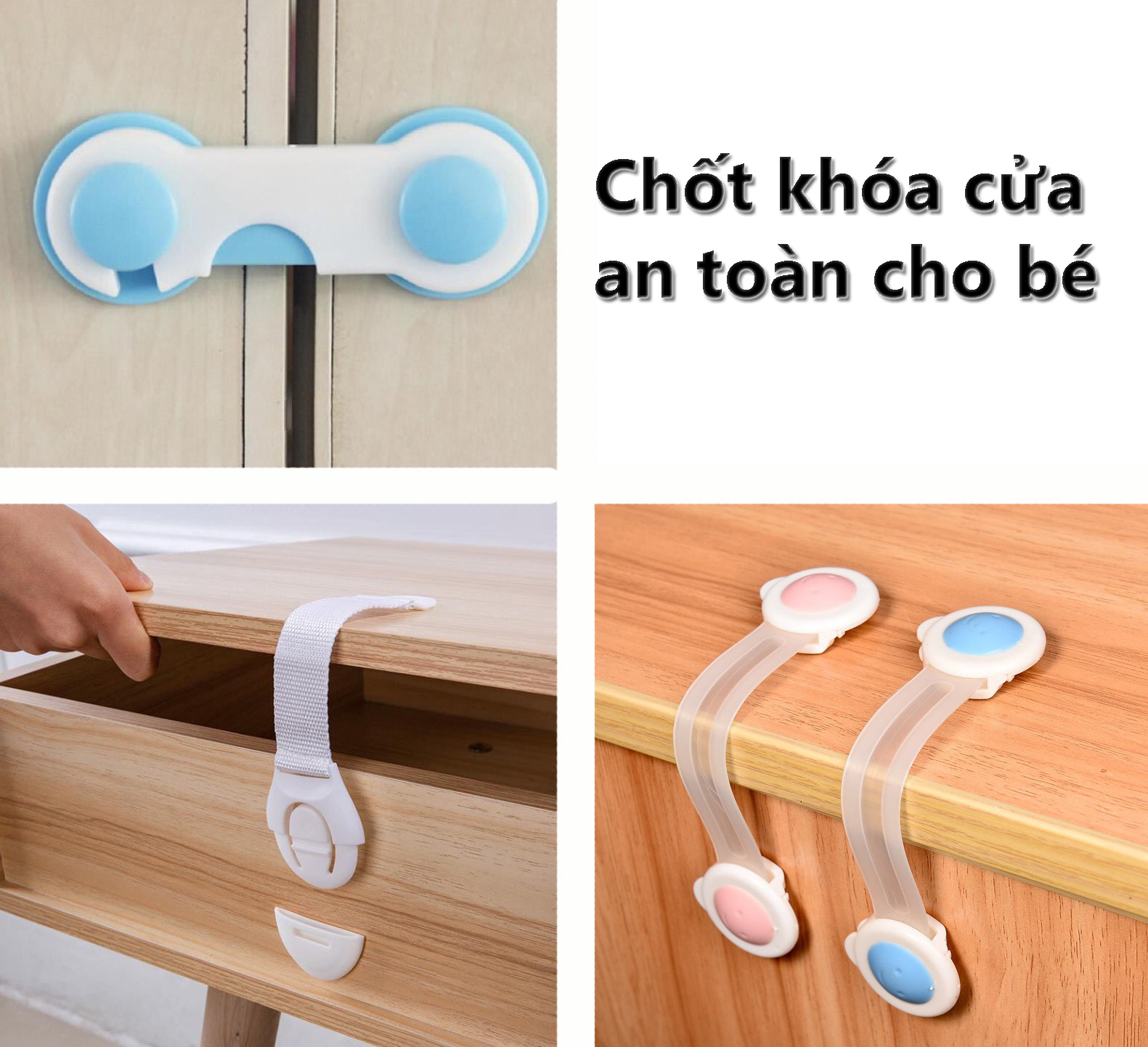 Chốt khóa cửa an toàn cho bé