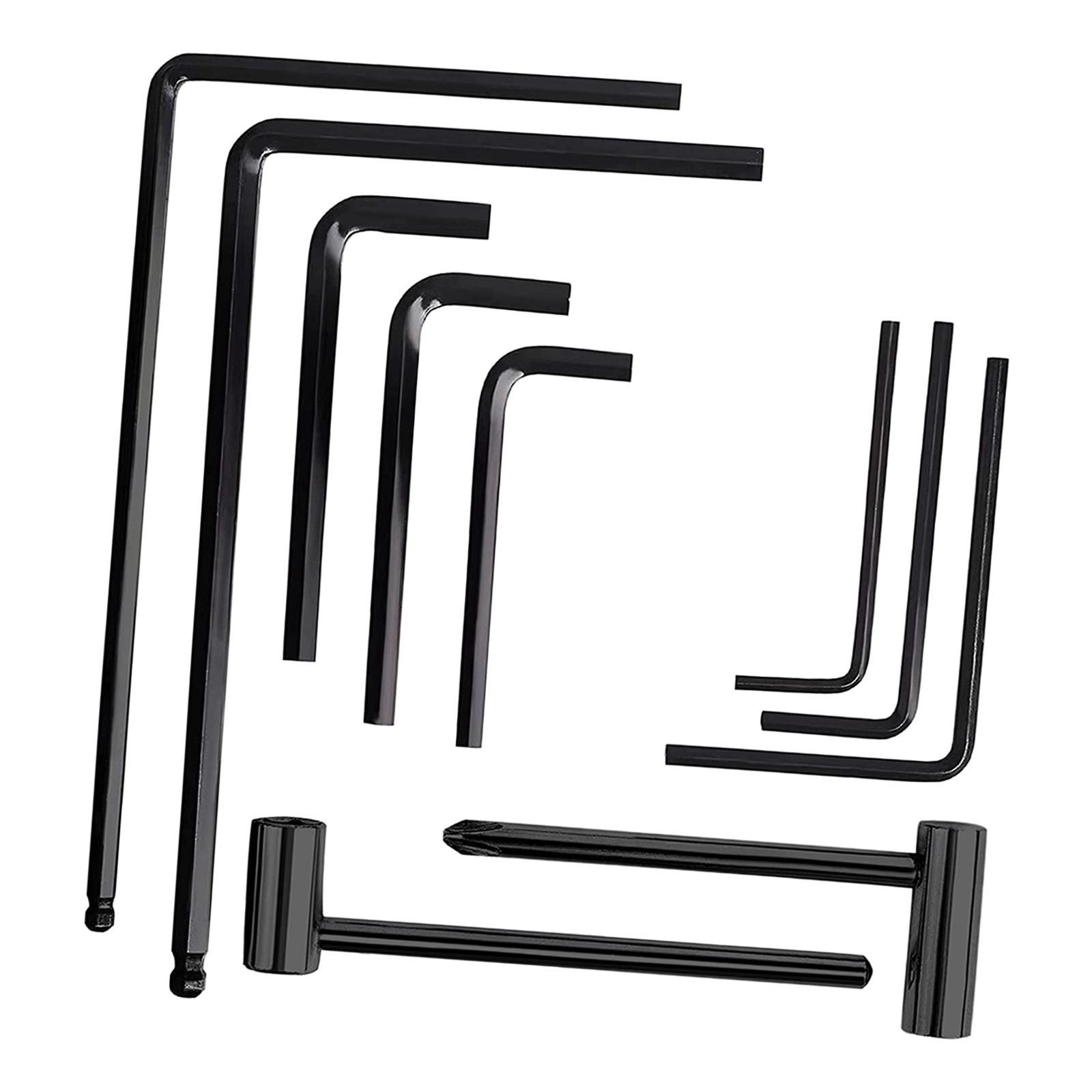 13 Pieces Guitar Allen Wrench Set Portable Replace Multifunctional Guitar Wrench for Bridge
