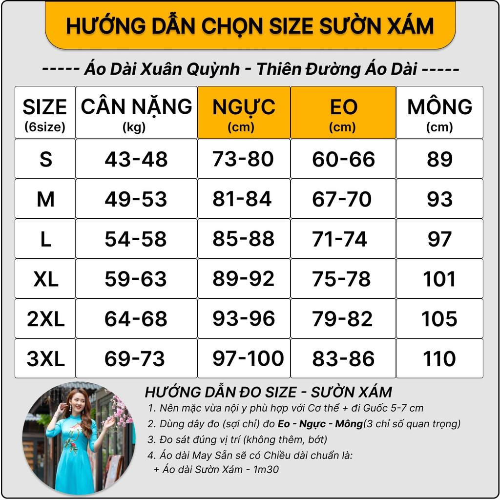 Sườn Xám Lụa Thượng Uyển, Hoa Mẫu Đơn Cao Cấp Sang Trọng Nổi Bật S01Do - Áo Dài Xuân Quỳnh