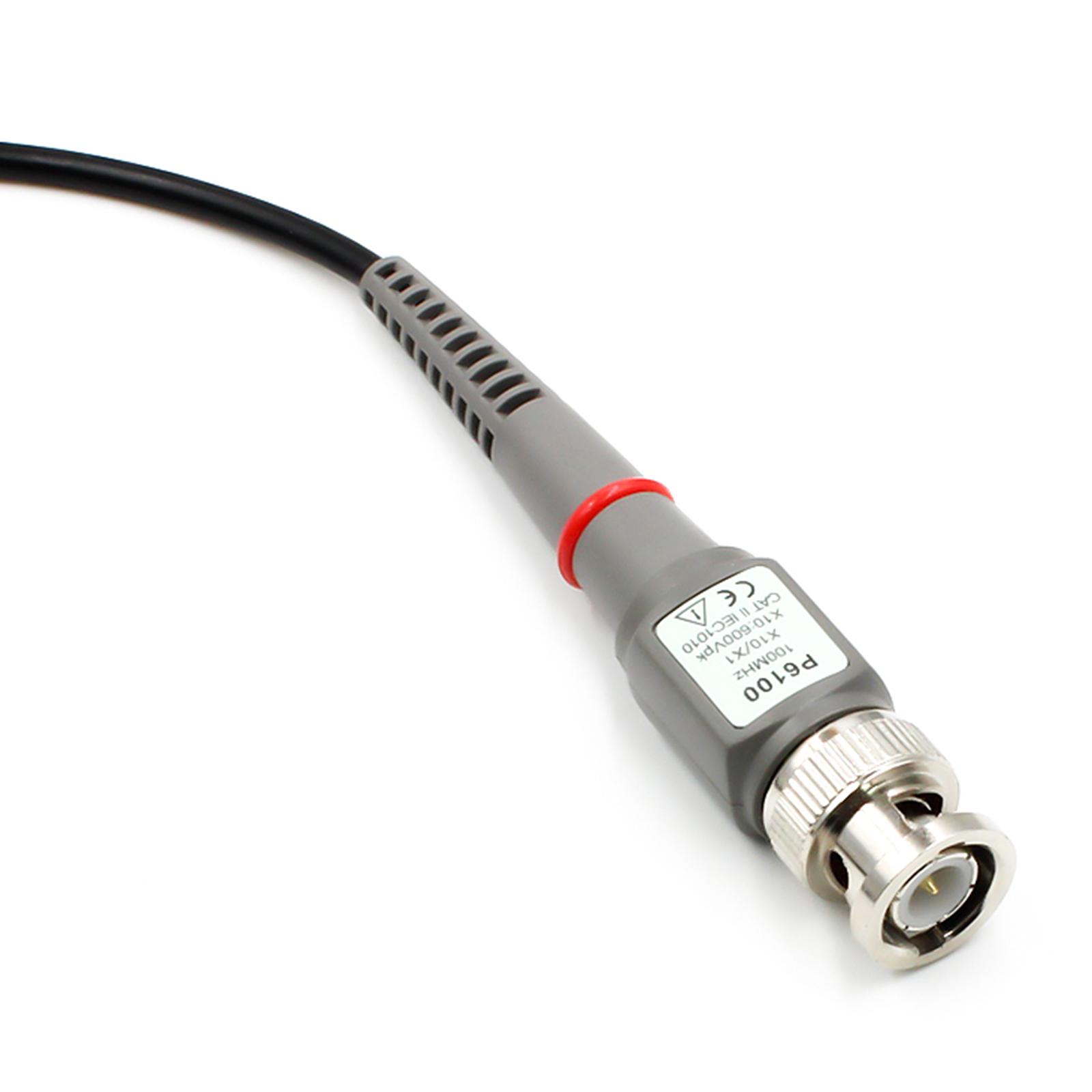 3.94ft P6100 BNC Oscilloscope Probe Kit Oscilloscope Probe 10X Analyzer 1pcs