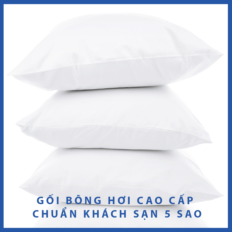 Ruột Gối Nằm Đầu Giường Bông Hơi Cao Cấp Chuẩn Khách Sạn 5 Sao Ruột Gối Đầu 40X60 cm 50X70 cm Hút Chân Không