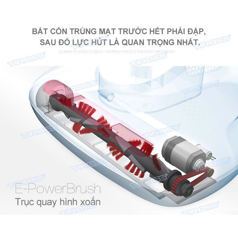 Máy Hút Bụi Trên Giường Tiross TS9302 - Hàng chính hãng