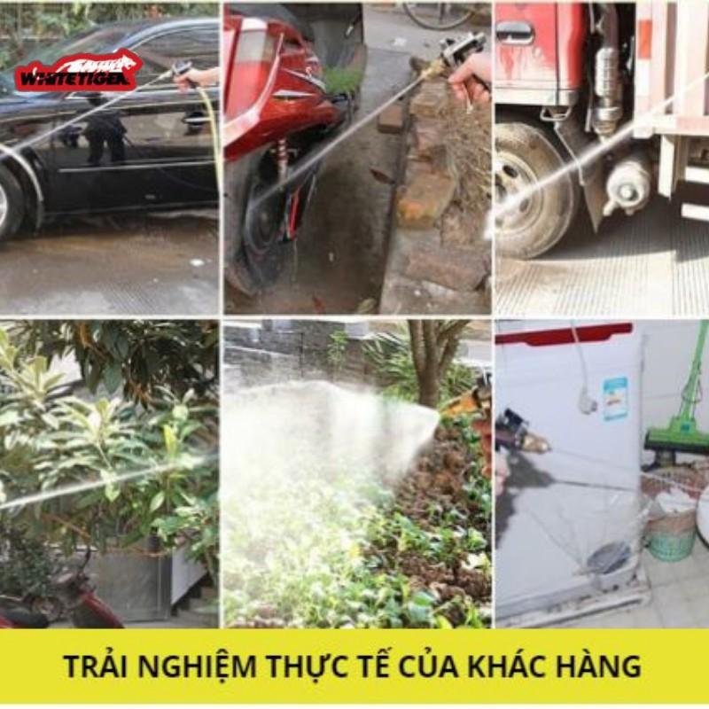 Vòi xịt nước rửa xe thông minh làm sạch mọi thứ bằng nước áp lực cao với nhiều chế độ 206400