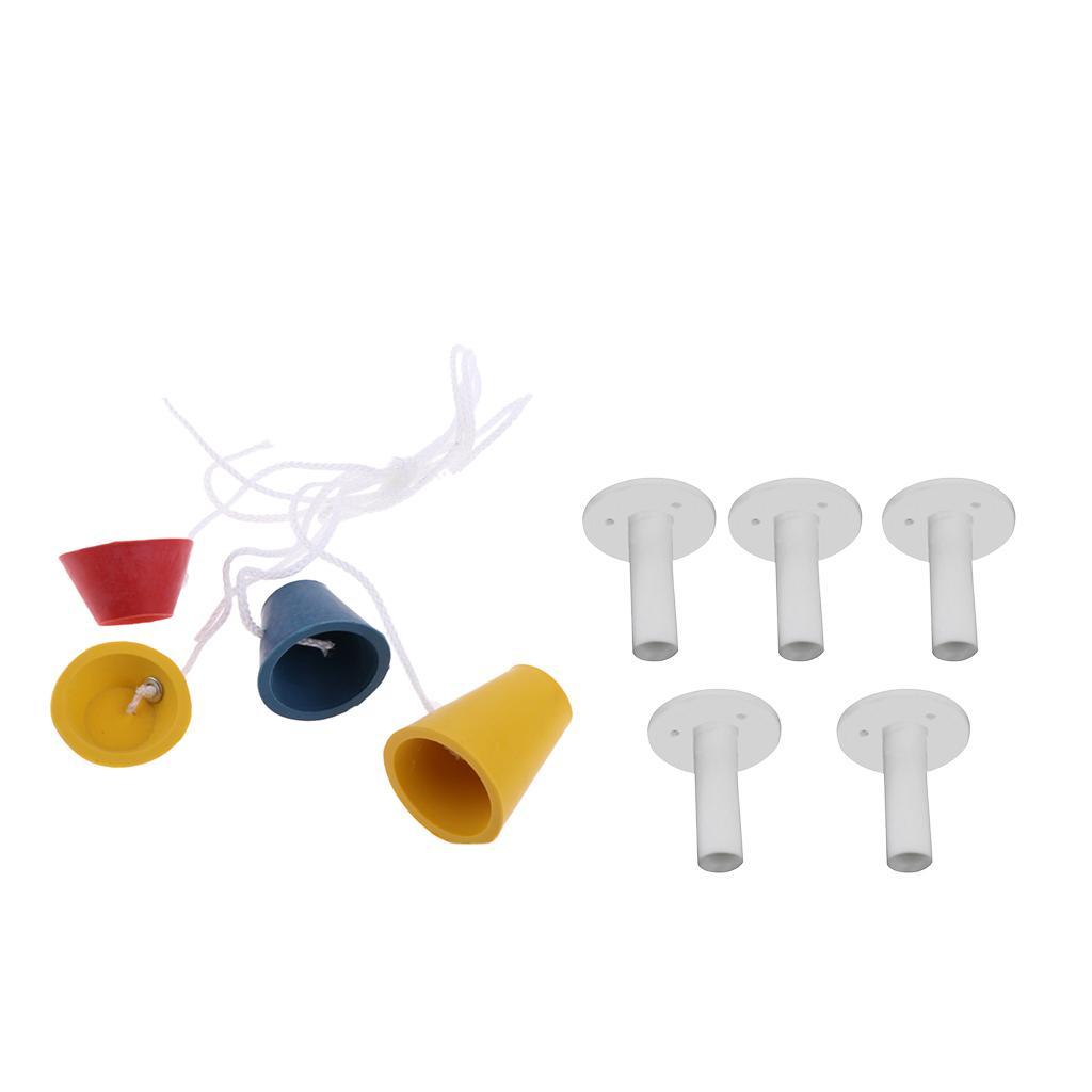 Set of 4pcs Winter Pyramid Golf Tees & 5pcs Driving Range Rubber Tee
