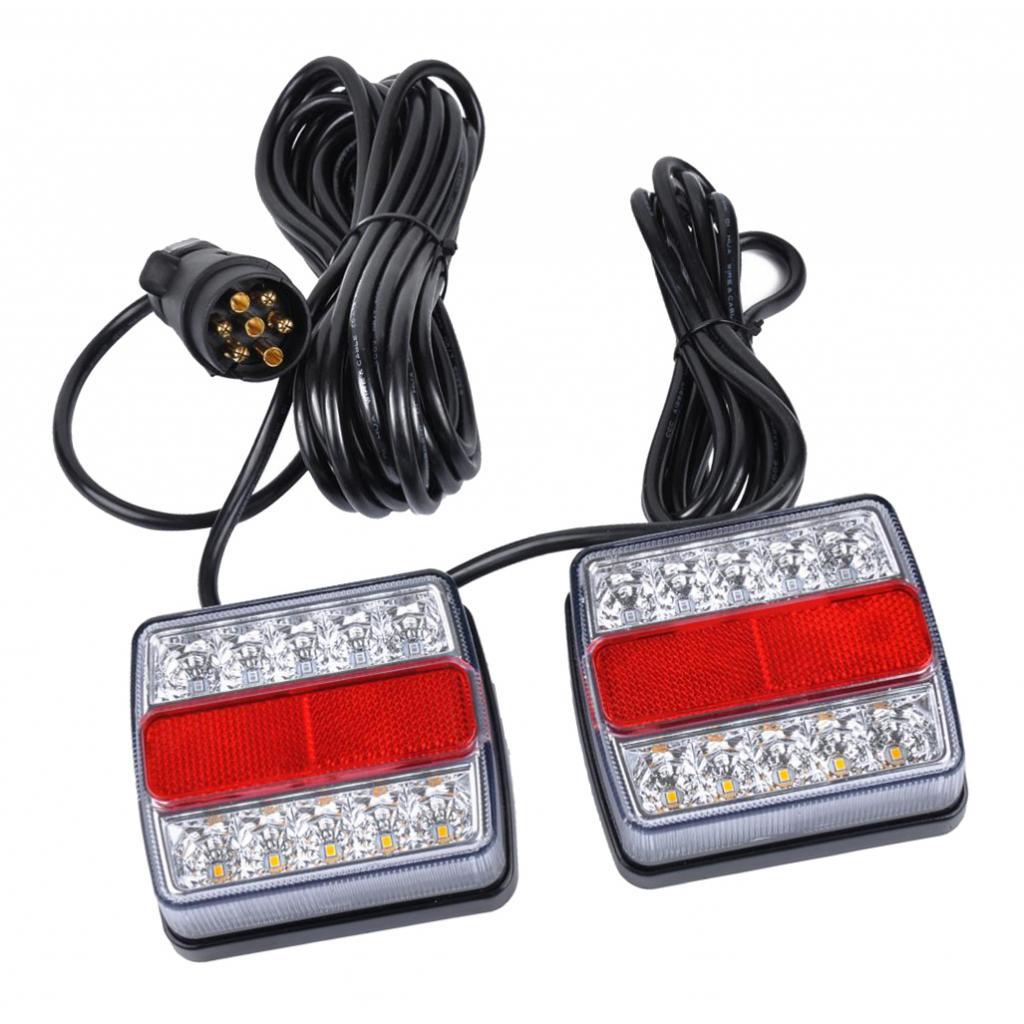 12V Waterproof LED Trailer Lights Stop/Indicator/Tail Light Kit