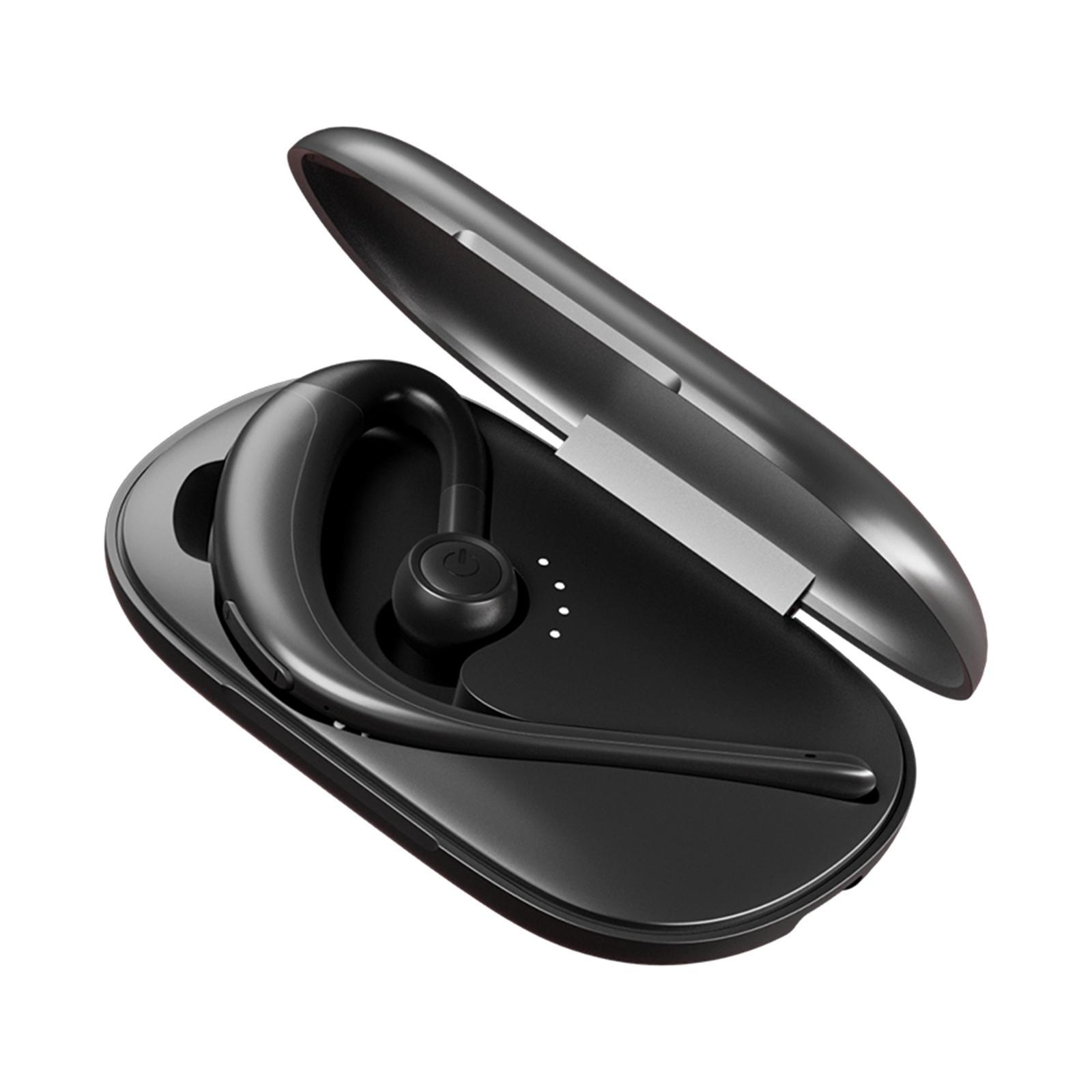 Bluetooth Headset Wireless Earpiece V5.0 Earphones Ear Hook for Driving