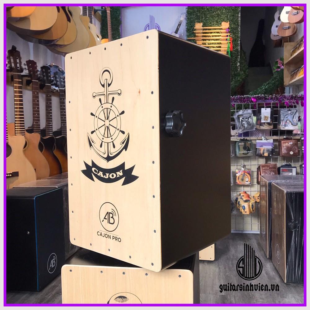 Trống cajon cho người mới tập - cajon AB âm cực nhạy được tặng bao