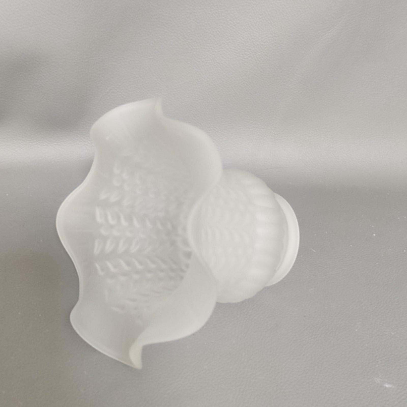 Glass Ceiling Lamp Shade Flower Shaped Lighting Fixture for Bedroom Corridor