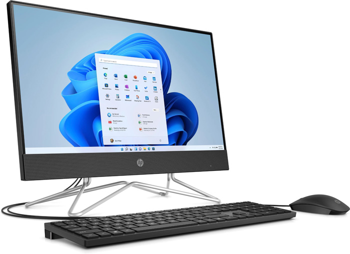 Máy tính All in One HP 200 Pro G4 AIO 633S8PA (Core i3-10110U | 4GB | 256GB | Intel UHD | 21.5 inch | Win 11 | Đen) - Hàng chính hãng