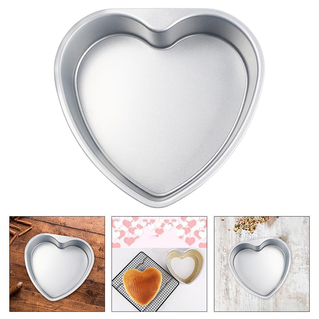 2x 6inch Chocolate Cake Pan Baking Mold Mould Silver DIY Baking Mold Tool