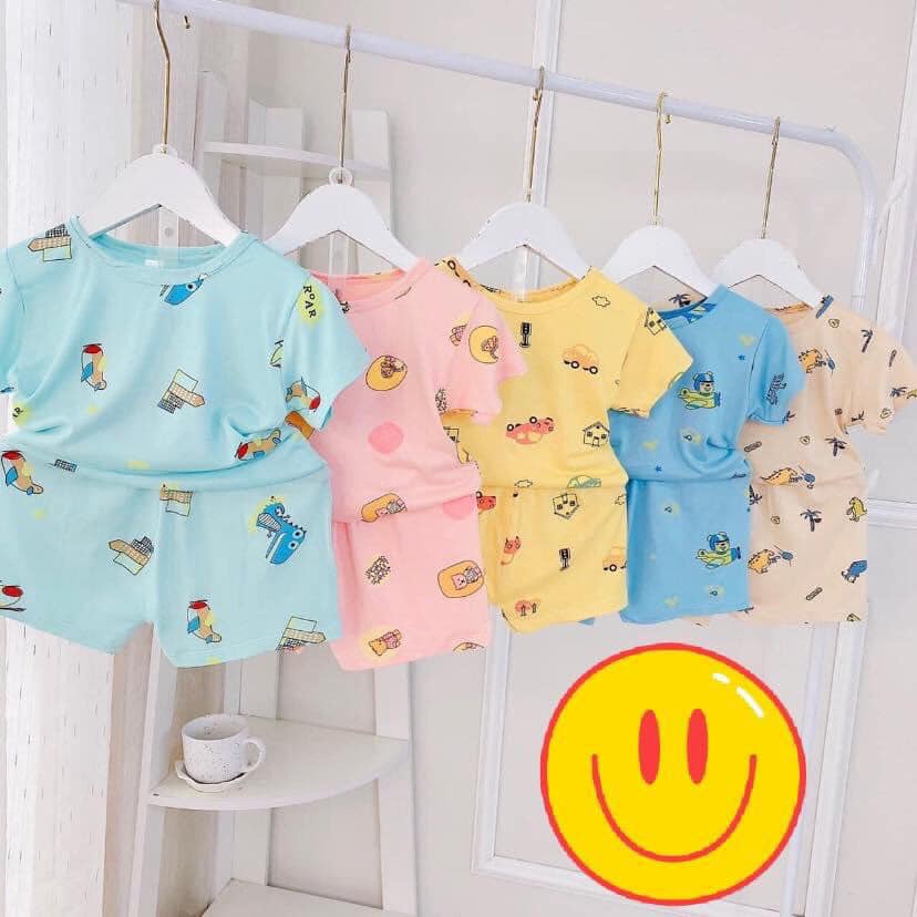 Set bộ thun lạnh Minky mom cộc tay chất đẹp cho bé