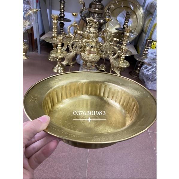Chậu đồng , thau đồng vàng nguyên chất sai nhỏ.