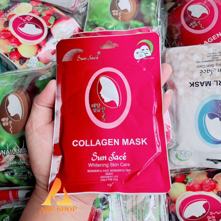 Bộ 10 gói Mặt Nạ Dưỡng Da Collagen Sunface