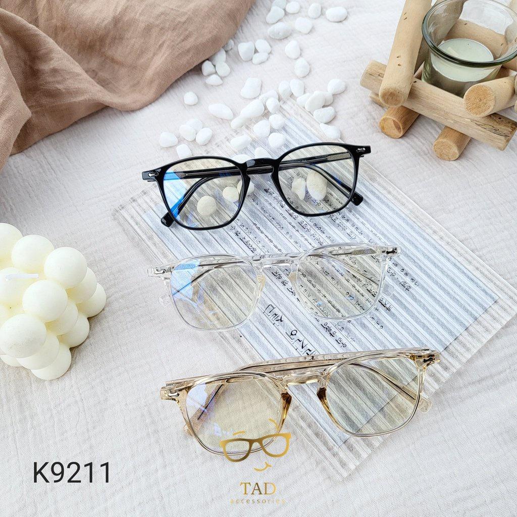Gọng kính dáng vuông gọng kim loại nam nữ thiết kế phong cách phụ kiện thời trang G 9211- TAD Accessories FS2 - Trắng