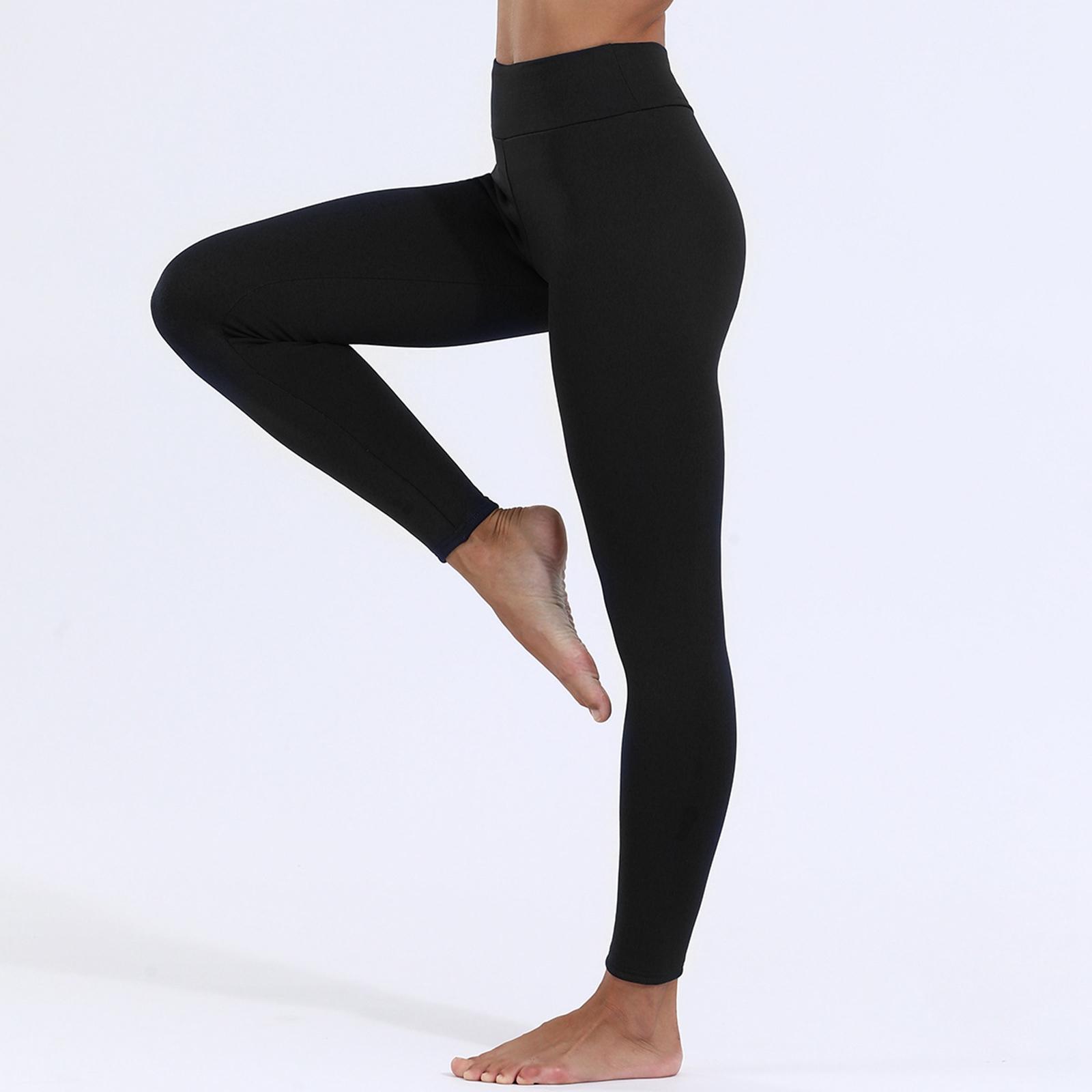 Woman Thermal Leggings Thick Winter Fleece Lined Warm High Waist