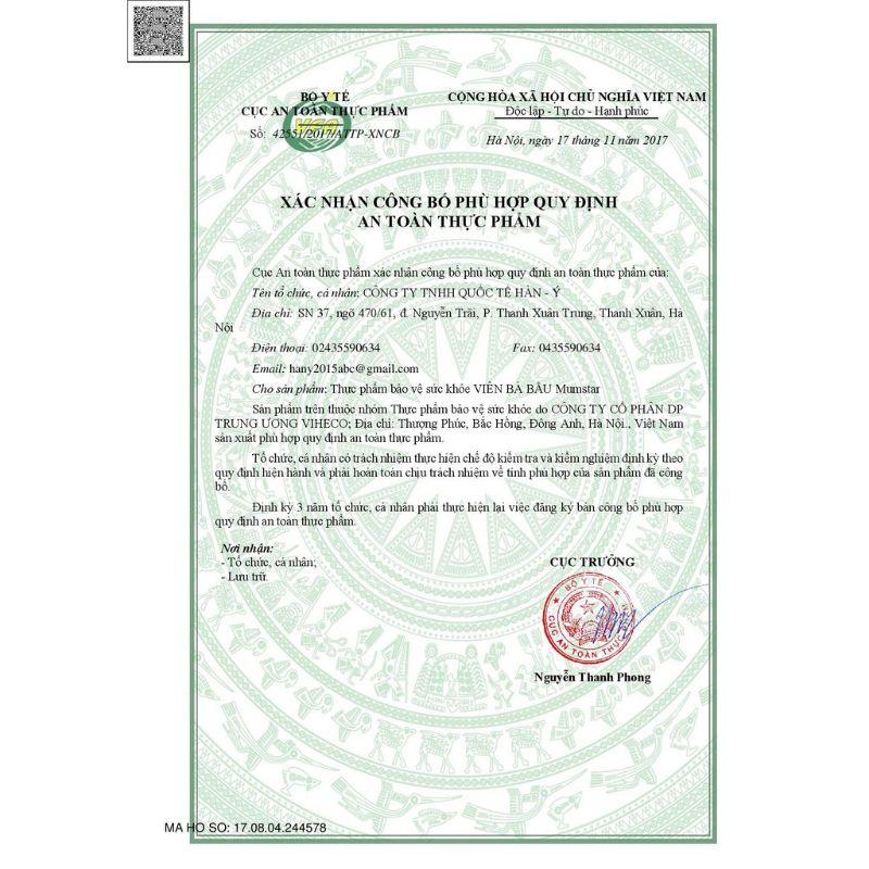 Viên MUMSTAR PRENAT NUTRIUM - Bổ sung tổng hợp cho phụ nữ có thai