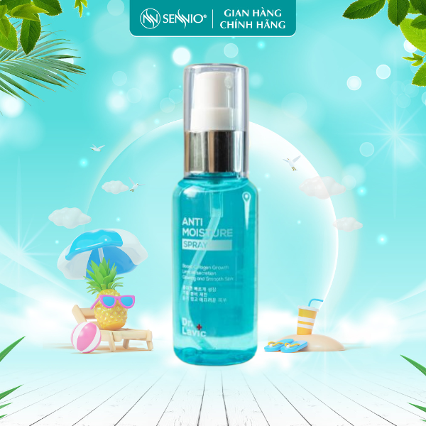 Xịt khoáng mặt Dr.Lavic Anti Moisture dưỡng ẩm làm dịu da công nghệ USA 60ml DR934
