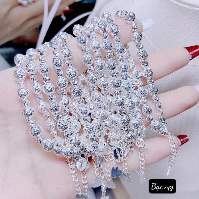 Lắc tay Bi Phay xinh, Vòng tay nữ Bạc Ta - bạc Npj