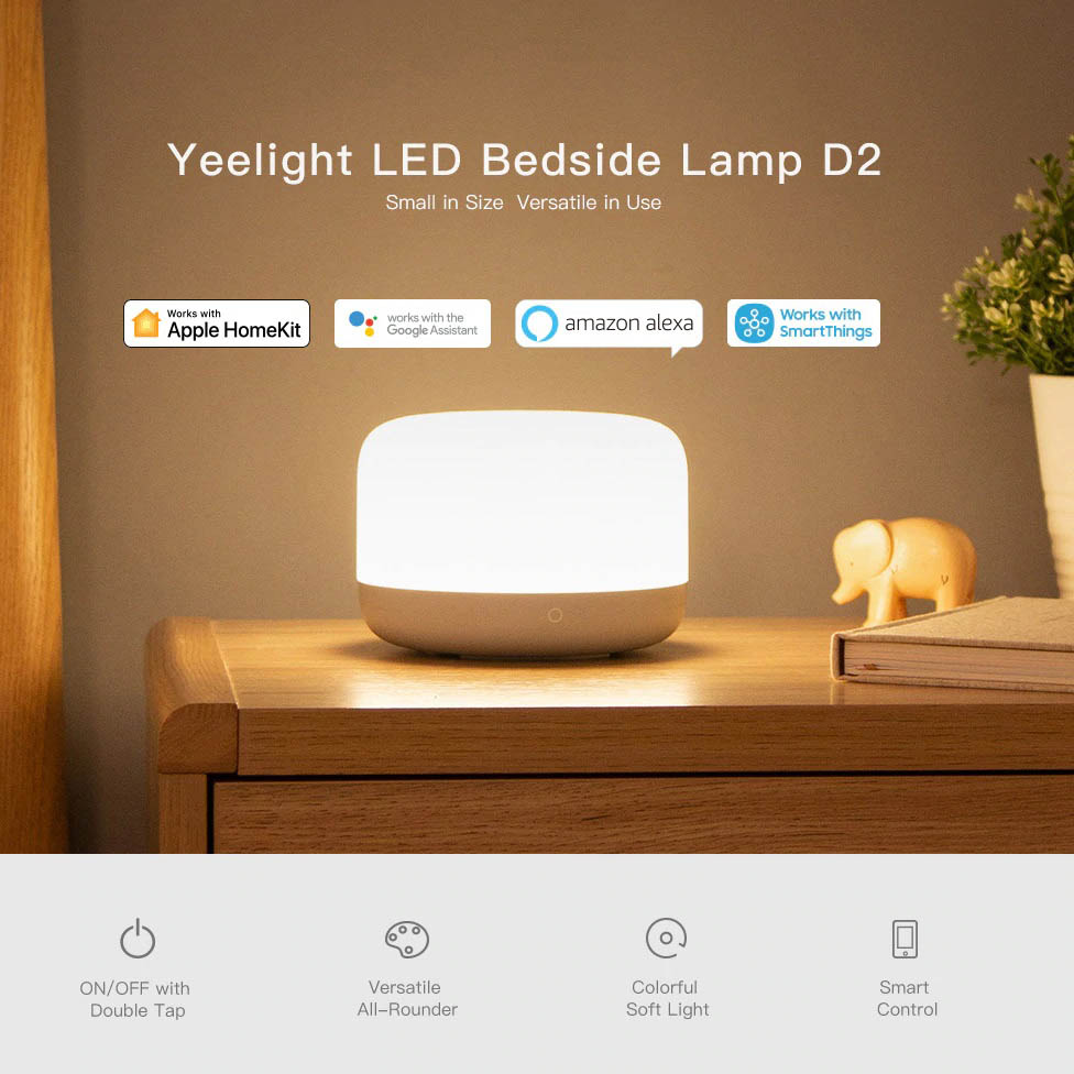 Hình ảnh Đèn ngủ thông minh Yeelight LED Bedside Lamp D2 WRGB - Tương thích Apple HomeKit, Google Home