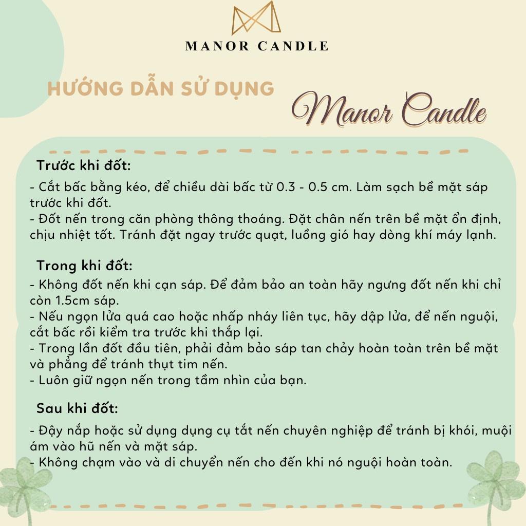 Nến thơm Cedarwood Seasalt - Manor Candle, size 4 oz 114g