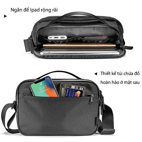 TÚI ĐEO ĐA NĂNG TOMTOC (USA) CROSSBODY DÀNH CHO IP.AD 10.5/PRO 11INCH/TABLET/NOTEBO.OK - HÀNG CHÍNH HÃNG