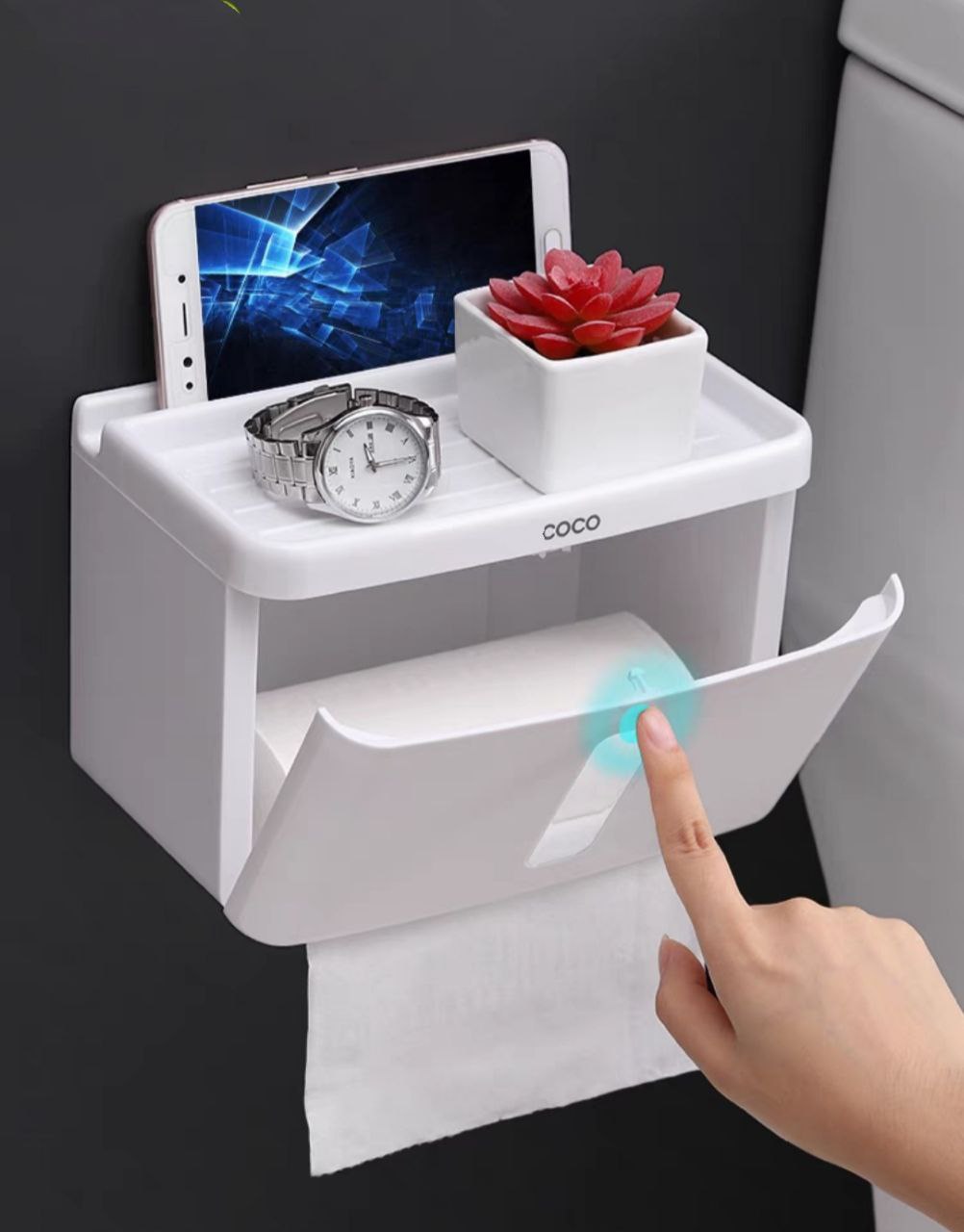 Hộp đựng giấy vệ sinh siêu dính. hàng cao cấp