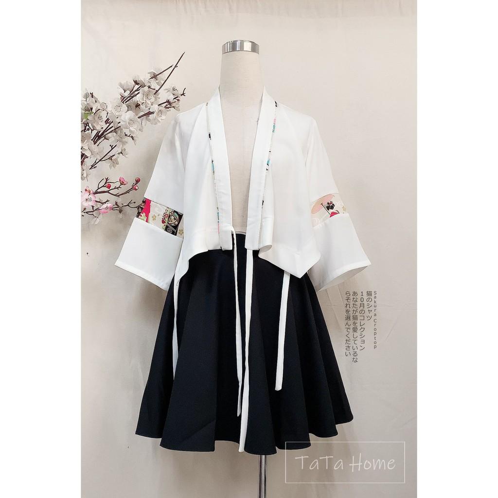 Áo croptop tay lỡ phong cách nhật_ Yukata Croptop Geisha TaTa Home