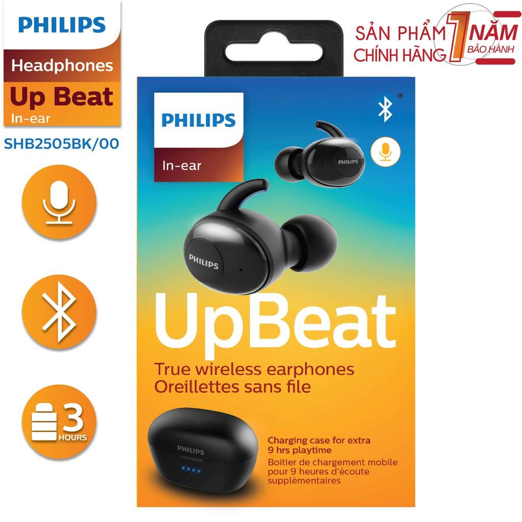 Tai nghe Philips SHB2505BK, Màu đen, Bluetooth - Hàng nhập khẩu