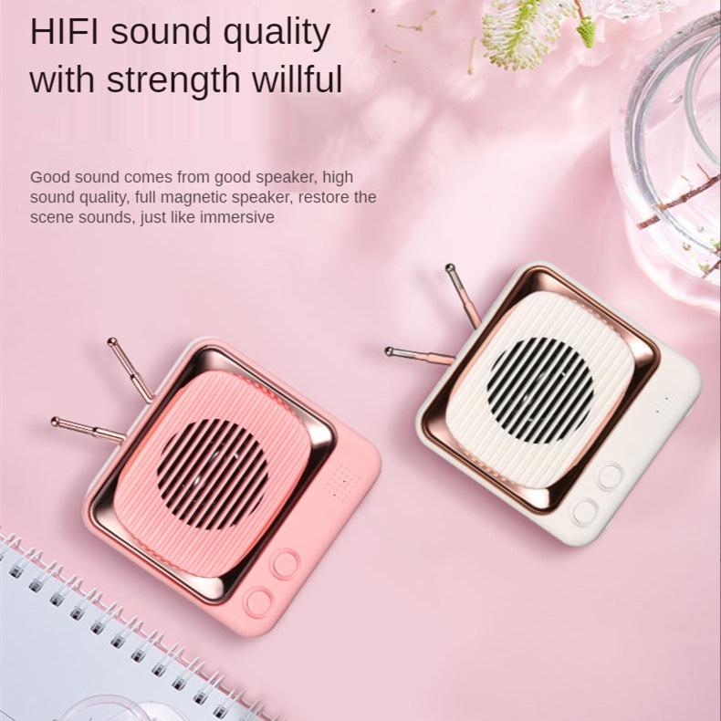 Loa Bluetooth Không Dây DW02 Hình TV Cổ Điển Chất Lượng Cao