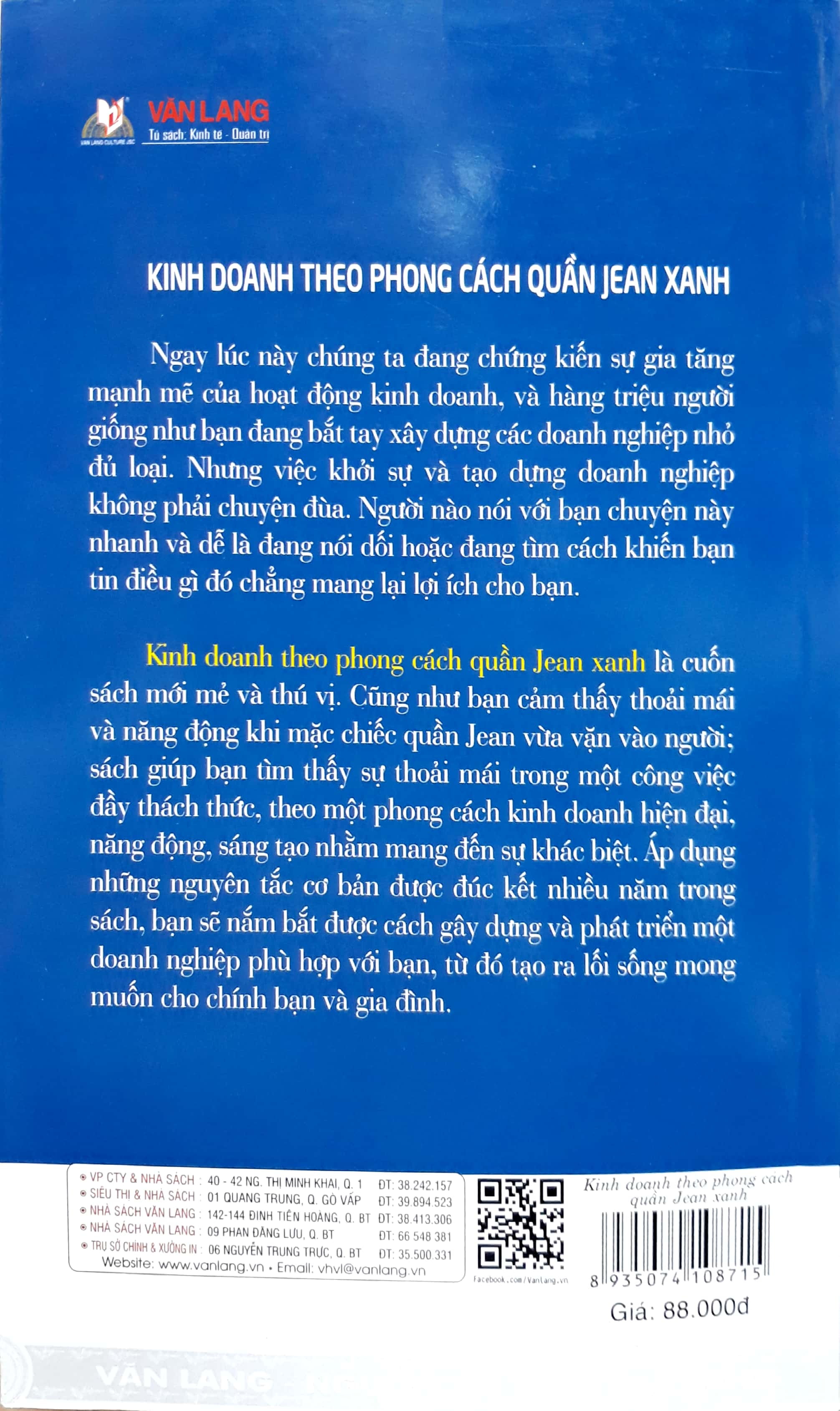 Kinh Doanh Theo Phong Cách Quần Jean Xanh - Vanlangbooks