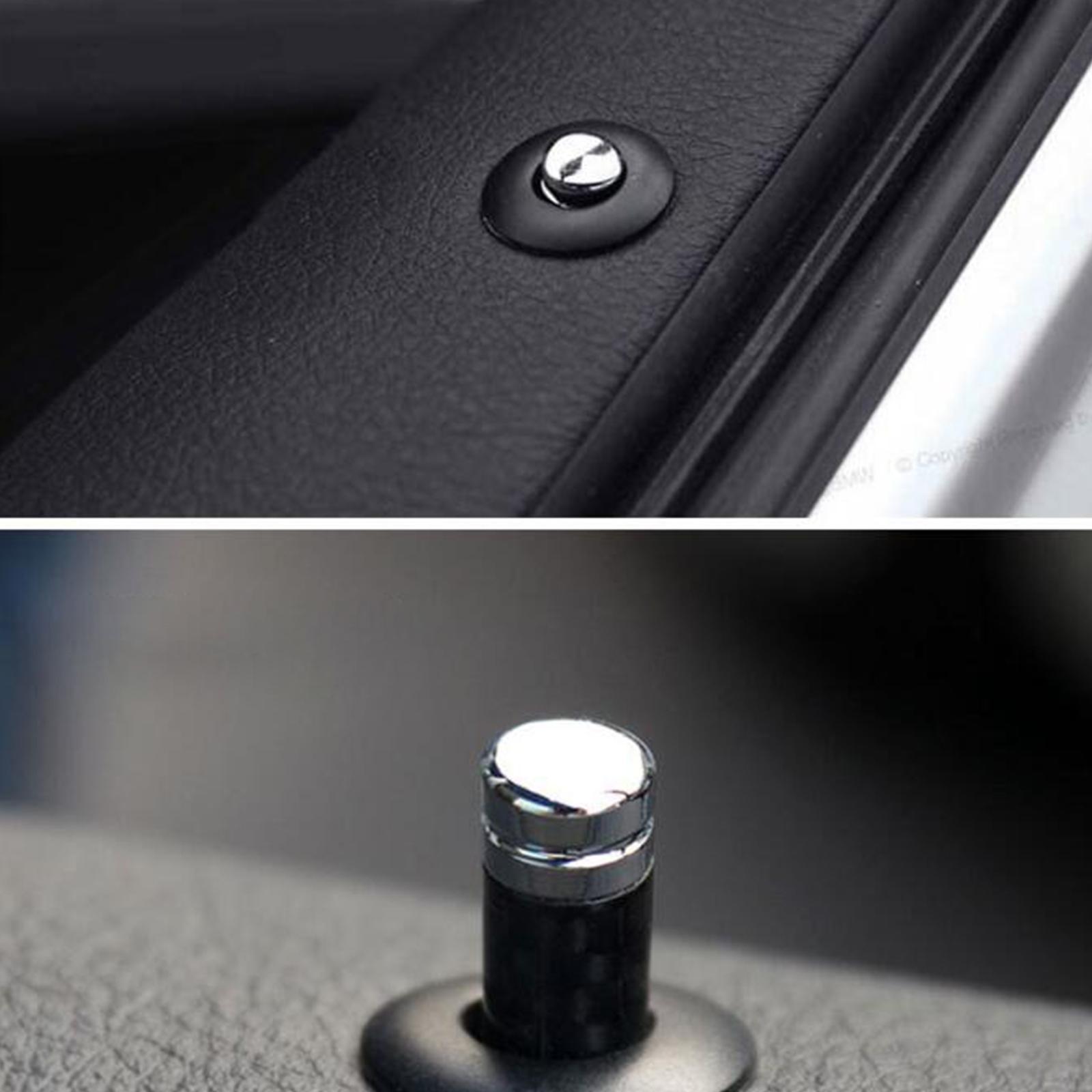 4 Pieces Car Door Lock Knobs Decorative Cover for Car Rod Bolt for Auto
