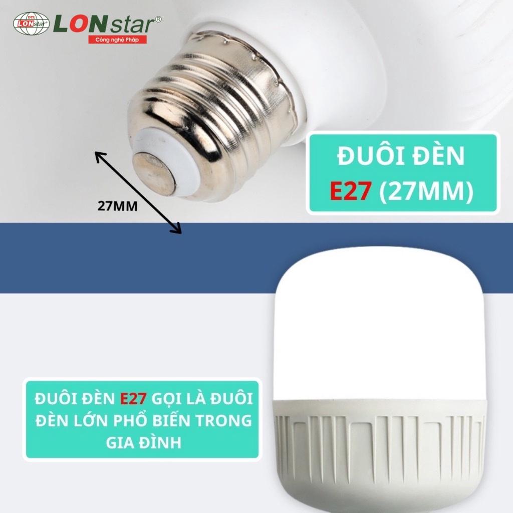 Bóng Đèn Led Bulb Trụ Tròn,Bóng Led Trụ Nhựa Đui E27 Công Suất 30W,40W,50W LONstar