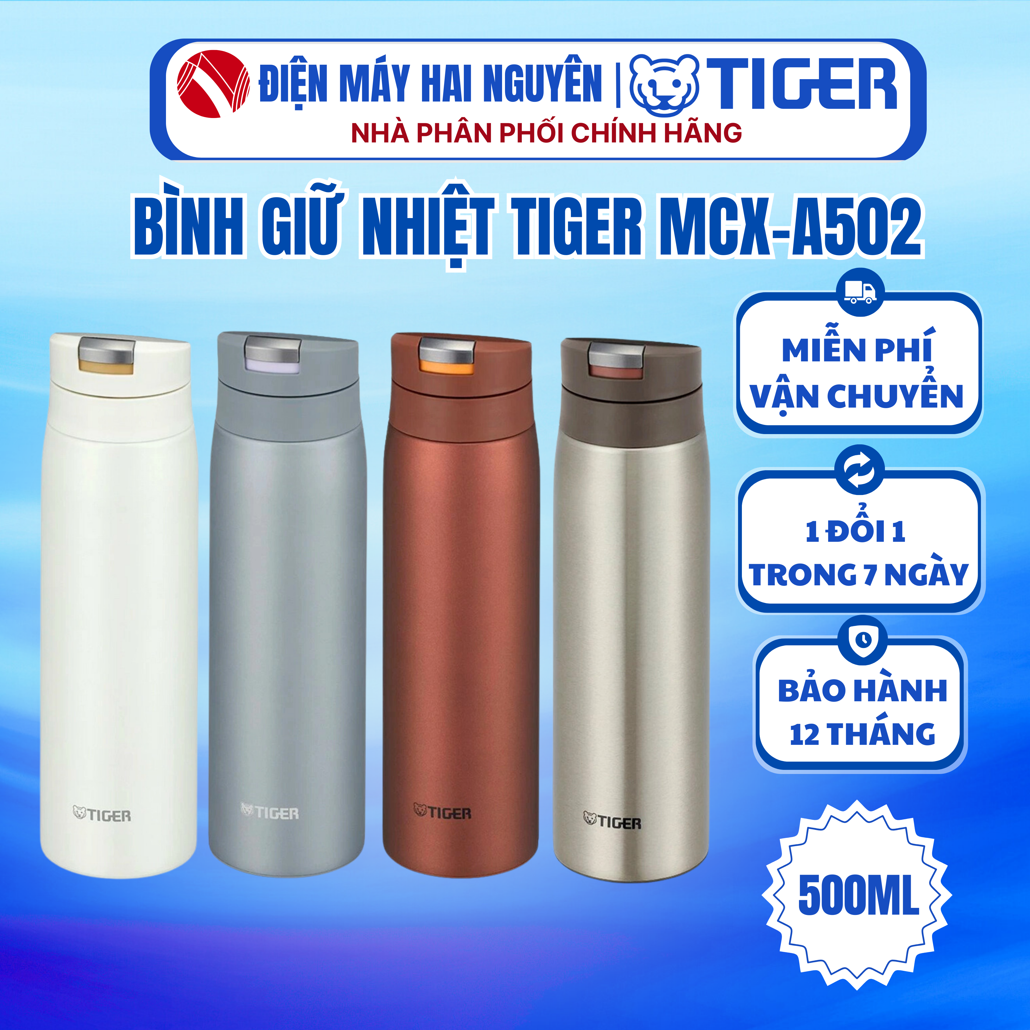 Bình Giữ Nhiệt Lưỡng Tính Tiger MCX-A502