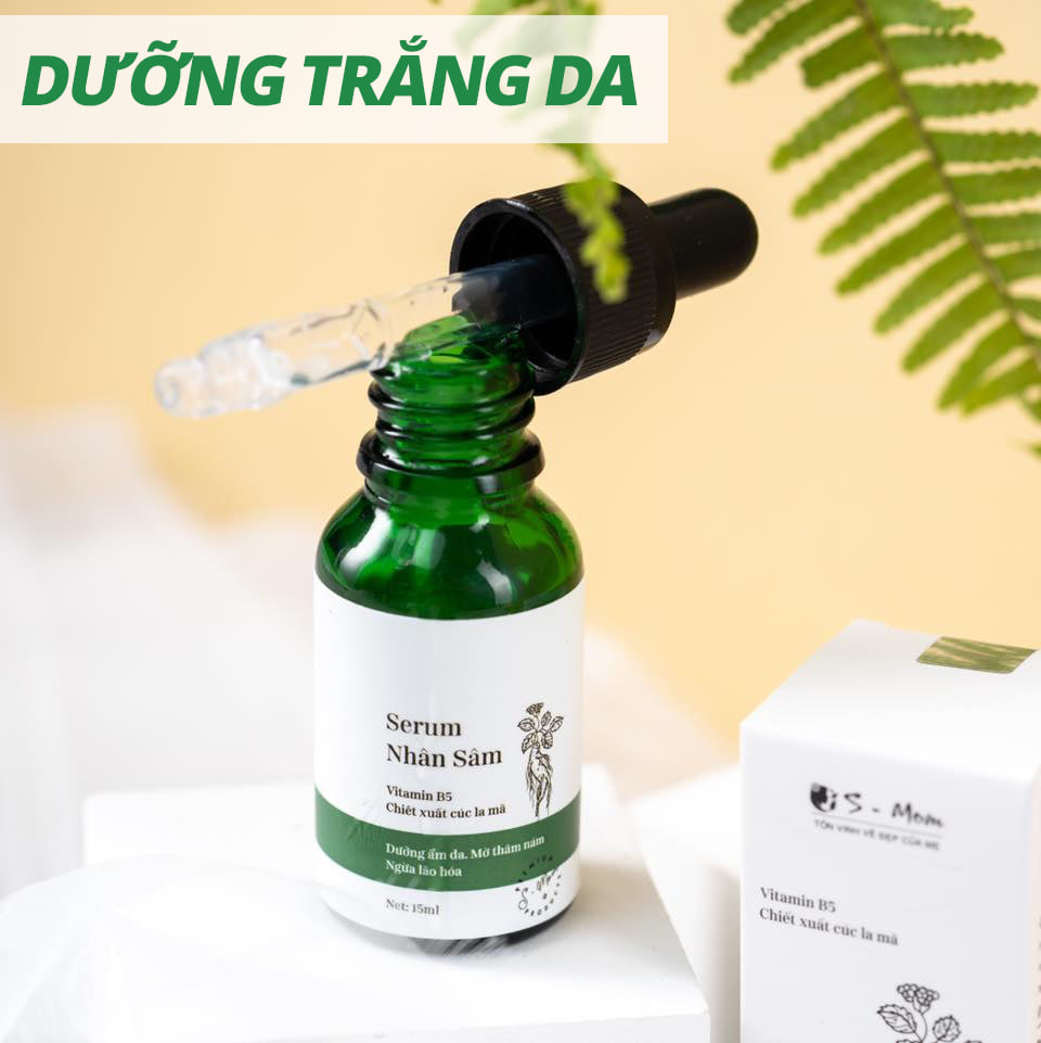 Serum Nhân Sâm S-mom Cho Mẹ Bầu Và Sau Sinh Dưỡng Da Chuyên Sâu Cấp Ẩm Ngăn Ngừa Lão Hóa Da