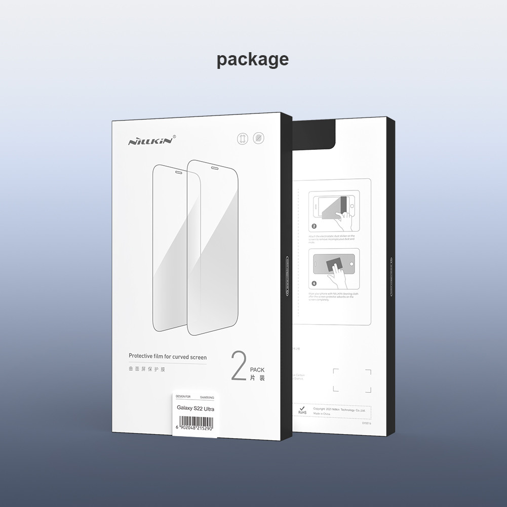 Miếng dán màn hình cho Samsung Galaxy S22 Ultra Nillkin Impact Resistant Curved Film - Hàng Nhập Khẩu