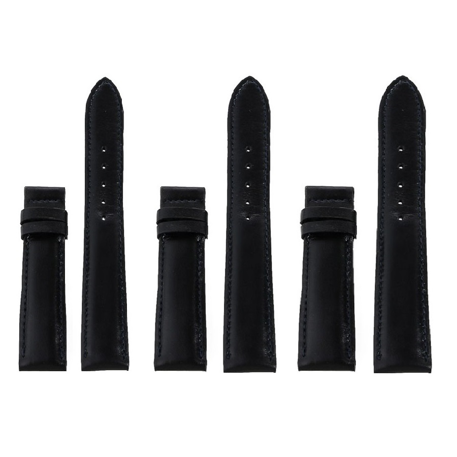 HJ8115-16-17-18 - Dây đồng hồ Huy Hoàng da bò size 16, 18, 20 màu đen, nâu đất, xanh lá, nâu đỏ