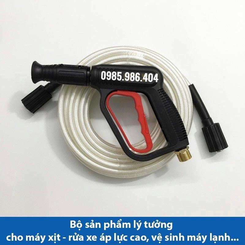 Bộ dây xịt rửa - sung rửa xe áp lực cao 15m dành cho máy rửa xe